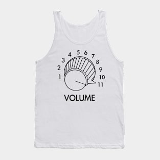 Guitar Volume Up To 11 Funny Musician Gift Music Rock (vintage distressed) Tank Top